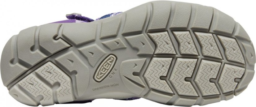 detské letné sandále KEEN CNX camo/tilandia purple