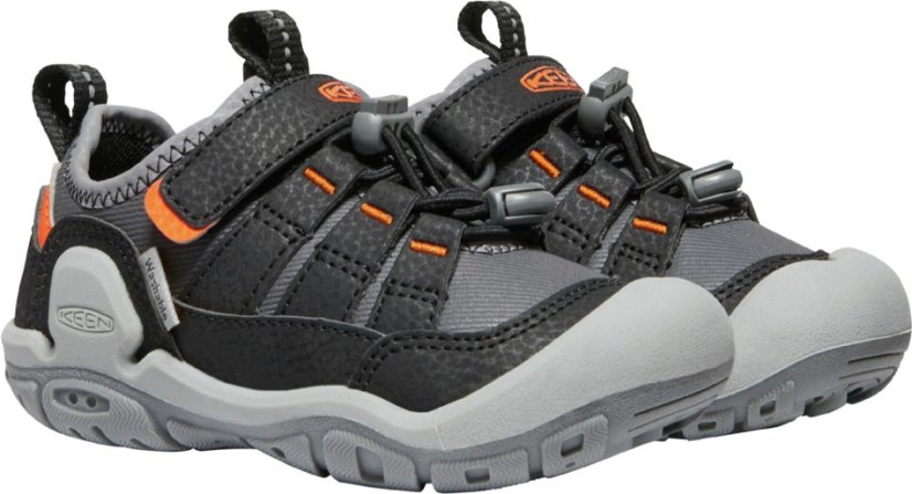 detská celoročná obuv KEEN KNOTCH PEAK steel grey/safety orange - Velikost: 36