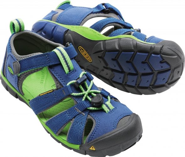 dětské letní sandále KEEN Seacamp II CNX - true blue/jasmine green