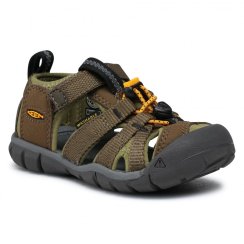 detské letné sandále Keen CNX military olive/saffron