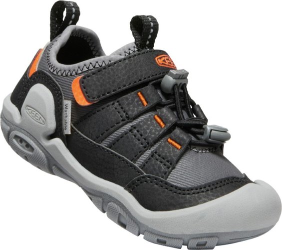 detská celoročná obuv KEEN KNOTCH PEAK steel grey/safety orange - Velikost: 36