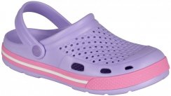 dětské letní pantofle Coqui 6413 lila/pink