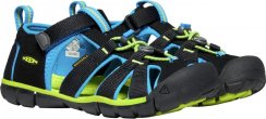dětské letní sandále KEEN Seacamp II CNX - black/brilliant blue