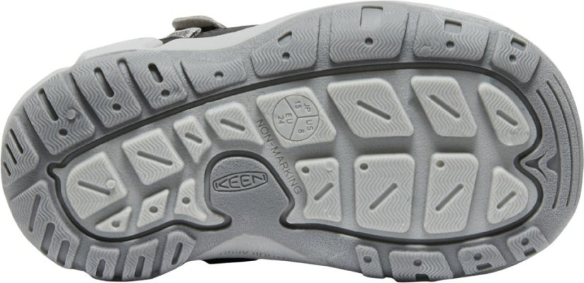 detská celoročná obuv KEEN KNOTCH PEAK steel grey/safety orange - Velikost: 36
