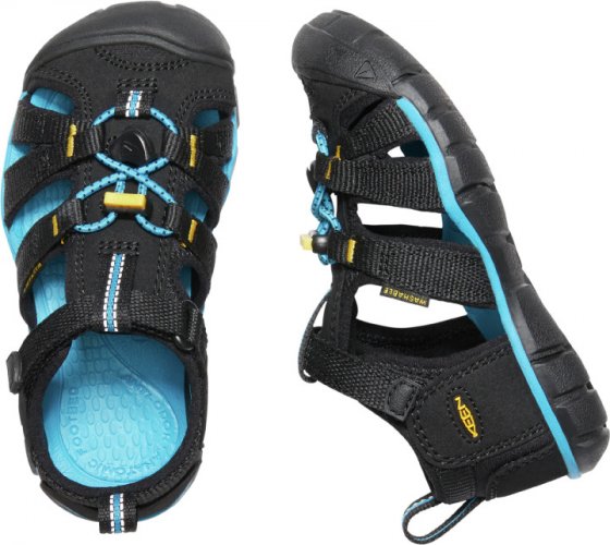 dětské letní sandále KEEN CNX black/keen yellow