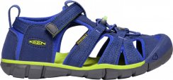 dětské letní sandále KEEN Seacamp II CNX - blue depths/chartreuse