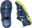 detské letné sandále KEEN Newport H2 - blue depths/chartreuse