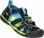 dětské letní sandále KEEN Seacamp II CNX - black/brilliant blue